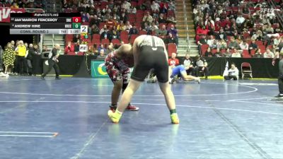 3A-285 lbs Cons. Round 2 - Jah`Marion Fenceroy, Des Moines East vs Andrew Hine, Waukee