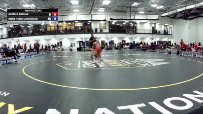 138 lbs Round 6 (16 Team) - Aleena Dhanji, Brock University vs Anastasia Dakoulas, Sacred Heart University