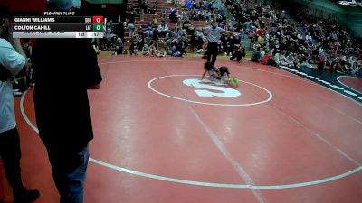 54-58 lbs Round 2 - Gianni Williams, Southmoreland vs Colton Cahill, Latrobe