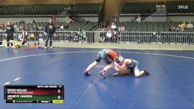 77 lbs Round 2 - Knox Nolan, Big Game Wrestling Club vs Henryk Hansen, Iowa