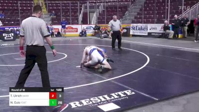 127 lbs Round Of 16 - Tyler Ulrich, Warrior Run vs Noah Cuic, Fort Leboeuf