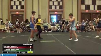 167 lbs Quarterfinal - Michael Binder, Outsiders Wrestling Club vs Dominic Wheatley, Steel Valley Renegades