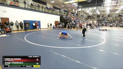 106 lbs Cons. Round 3 - Copelan Grimes, St. Croix Falls vs Ryker Moskiewicz, Cadott