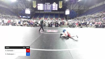 94 lbs Rnd Of 64 - Hayden Schwab, Iowa vs Chase Dubuque, New Jersey