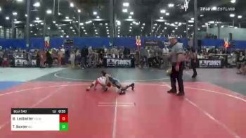 58 lbs Semifinal - Bennett Ledbetter, Young Guns vs Tanner Baxter, Ioc