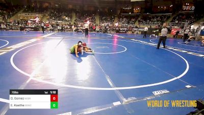 70 lbs Round Of 32 - DiMaggio Gomez, Nebraska Elite vs Esai Koethe, Big Game WC