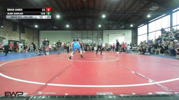155 lbs Semifinal - Briar James, Sallisaw Takedown Club vs Alek Agular, Fort Gibson Youth Wrestling
