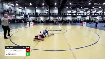 125 lbs Round Of 16 - Luke Stoutenburg, Journeymen/saratoga vs James Carlock, Gps/nmh