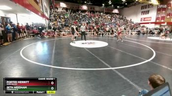150 lbs Champ. Round 1 - Seth Needham, Thermopolis vs Porter Merritt, Star Valley