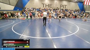 100 lbs Quarterfinal - Simon Mantas, Jordan Junior Wrestling vs Judge Beddoes, Agoge