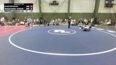Junior FS - 132 lbs Cons. Round 3 - Blake Michalski, Bear Claw Wrestling Club- Maple Valley Jr Wrestling vs Nehmiah Rivero - Woofort, Mat Demon Wrestling Club