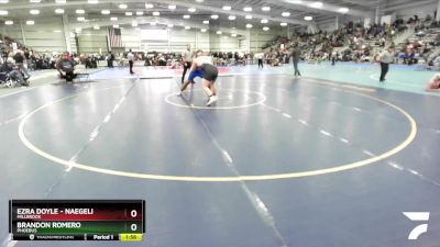 4-285 lbs Quarterfinal - Ezra Doyle - Naegeli, Millbrook vs Brandon Romero, Phoebus