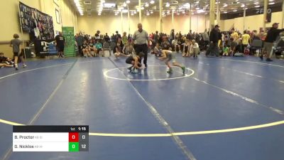 60 lbs Rr Rnd 3 - Blake Proctor, Silo WC K-8 vs Garrett Nicklos, Highland Hornets K-8