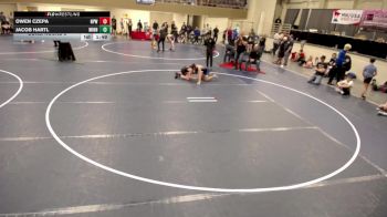 14U - 100 lbs Cons. Round 3 - Jacob Hartl, Minnesota vs Owen Czepa, New Prague Wrestling