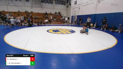 126 lbs Quarterfinal - Aiden Fernandez, Clovis High vs Uriah Hawkins, Granite WC