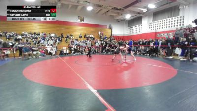 138 lbs Final - Tegan Hershey, Plymouth vs Taylor Davis, Newport