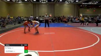 Match - David Tang, Castro Valley vs Braden Priest, Jr Drillers