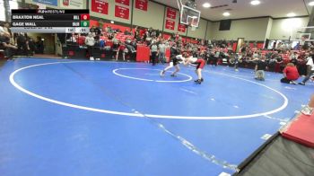 92 lbs Consi Of 8 #2 - Braxton Neal, Hilldale vs Gage Wall, Broken Arrow Jh