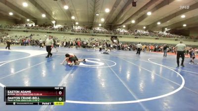100 lbs Cons. Round 5 - Easton Adams, Butler Youth Wrestling Club-AA vs Daxton Crane-Bell, Team Action Wrestling Club-A