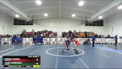138 lbs Cons. Round 6 - Mario Barragon, Lompoc vs Ezekiel Rangel, Central