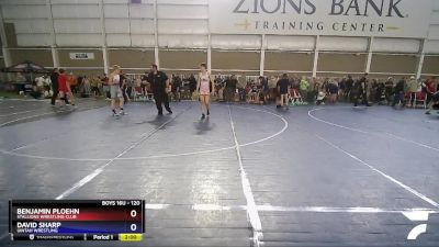 120 lbs Quarterfinal - Benjamin Ploehn, Stallions Wrestling Club vs David Sharp, Uintah Wrestling