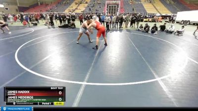 130 lbs Round 2 - James Haddix, Indiana vs James Medeiros, Birmingham Community Charter High School Wrestling