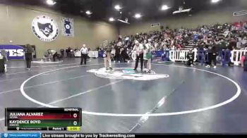 126 lbs Semifinal - Juliana Alvarez, Selma vs Kaydence Boyd, Garces