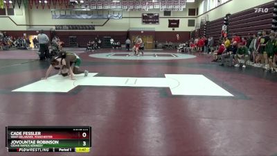 JV-34 lbs Cons. Semi - Jovountae Robinson, Cedar Rapids Kennedy vs Cade Fessler, West Delaware, Manchester