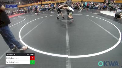 88 lbs Round Of 16 - Carter Rickard, Standfast vs Weston Schopf, Lions Wrestling Academy