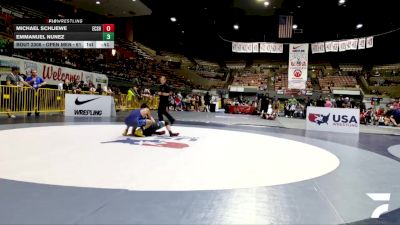 Open Men - 61 lbs Cons. Semis - Emmanuel Nunez vs Michael Schliewe, El Camino SSF High School Wrestling