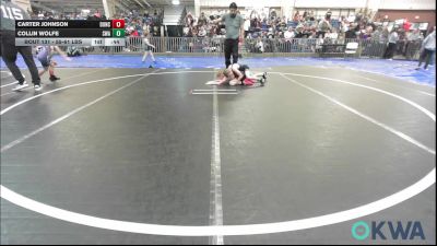 55-61 lbs Consi Of 4 - Carter Johnson, Duncan Demon Wrestling vs Collin Wolfe, Shelton Wrestling Academy