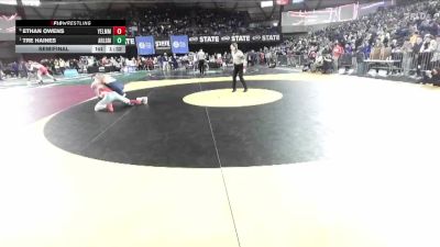 Boys 4A 157 lbs Semifinal - Tre Haines, Arlington vs Ethan Owens, Yelm