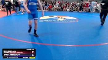 157 lbs Champ. Round 1 - Gus Amerson, Newberg High School Wrestling vs Colby McDermott, Outlaw Wrestling Club