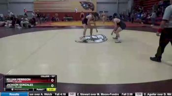 157 lbs Cons. Round 2 - Killian Perrigon, Cornell College vs Jackson Gonzales, Cornell College