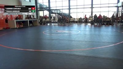 J-1 lbs 3rd Place Match - Aubree Carlisle, Sebolt Womens Wrestling vs Thalia Angeles, Jr Cougar Wrestling