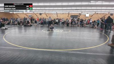 60 lbs Round Of 16 - Luke Gascon, Lancaster vs Maddox Flint, Silver Springs
