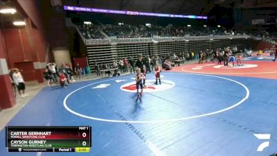 62 lbs 5th Place Match - Carter Gernhart, Powell Wrestling Club vs Cayson Gurney, Torrington Wrestling Club