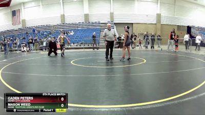 105 lbs 5th Place Match - Caden Peters, Derby City Legends vs Mason Weed, Maine Trappers Wrestling Club