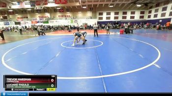 125 lbs Quarterfinal - Trevor Marsman, Cornerstone vs Luciano Fasulo, Eastern Oregon University (OR)