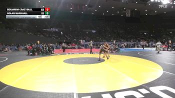 6A Boys 126 lbs Cons. Round 2 - Benjamim Crazybull, North Salem Boys vs Nolan Marshall, Forest Grove Boys