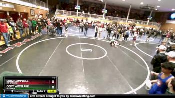 113 lbs Champ. Round 3 - Cruz Campbell, Mt. Spokane vs Cody Westlake, Belgrade