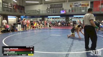 132 lbs Quarterfinal - Caleb Lavine, Bronco Wrestling Club vs Daniel Krutules, Compound