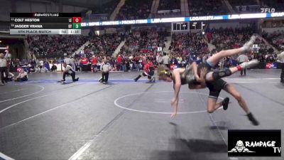 110 lbs 5th Place Match - Colt Heston, Lawrence Elite vs Jagger Vrana, Kansas YG
