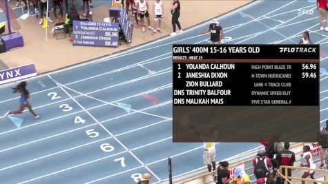 Youth Boys' 400m, Semi-Finals 1 - Age 15-16