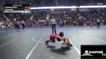 88 lbs Quarterfinal - Ashton Dutton, Con-Kids WC vs Evan Heim, Rams