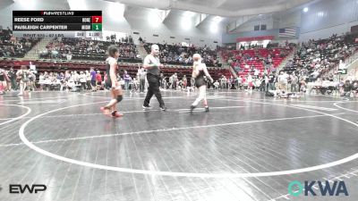 97 lbs Rr Rnd 3 - Paisleigh Carpenter, Midwest City Bombers Youth Wrestling Club vs Raylin Reyes, Sperry Wrestling Club