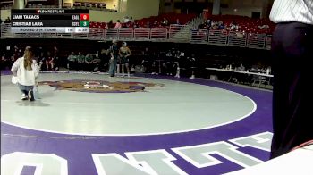 126 lbs Round 3 (4 Team) - Liam Takacs, Eaglecrest vs Cristian Lara, Schuyler