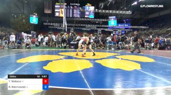 106 lbs Cons 32 #1 - Tanner Wallace, Oregon vs Rhope Rasmussen, Idaho