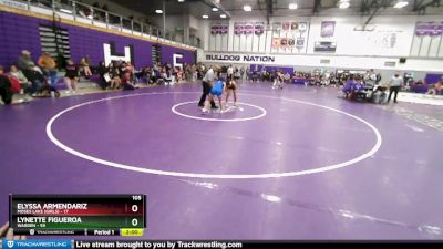 105 lbs Champ. Round 2 - Elyssa Armendariz, Moses Lake (Girls) vs Lynette Figueroa, Warden