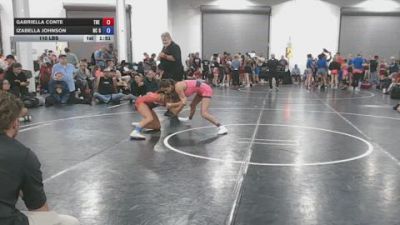110 lbs Semifinal - Gabriella Conte, The U - GK12E vs Izabella Johnson, NC Gold - GK12E